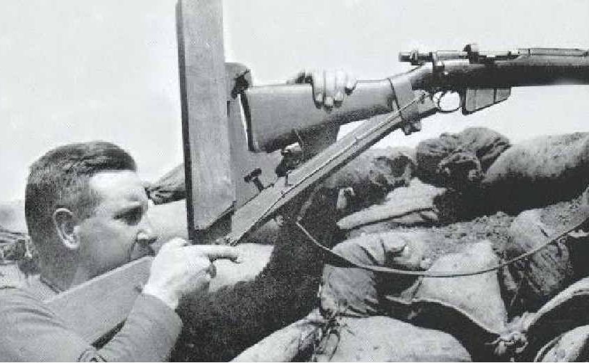 The periscope rifle used at Gallipoli, designed by an Australian, allowed the Anzacs to remain hidden while shooting at the enemy. The periscope rifle used at Gallipoli, designed by an Australian, allowed the Anzacs to remain hidden while shooting at the enemy.